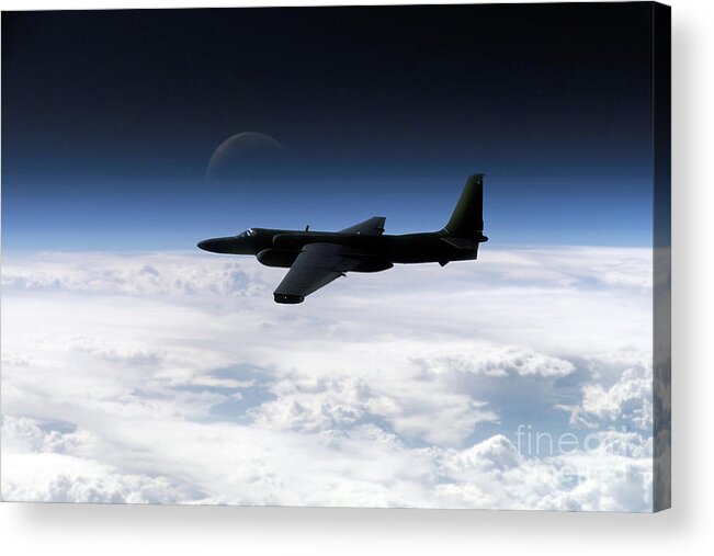 U-2 Acrylic Print featuring the digital art I Spy - U2 by Airpower Art