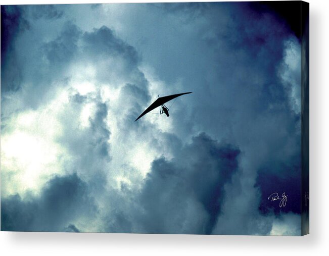 Hang Gliding Acrylic Print featuring the photograph Icarus by Paul Gaj