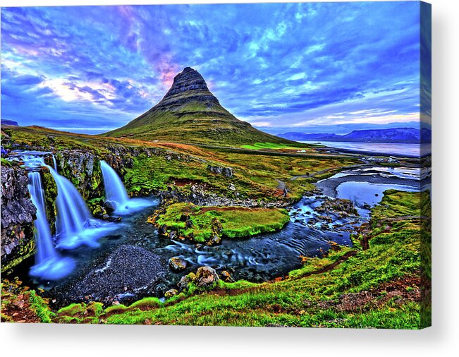 Waterfalls Acrylic Print featuring the photograph Ice Falls by Scott Mahon