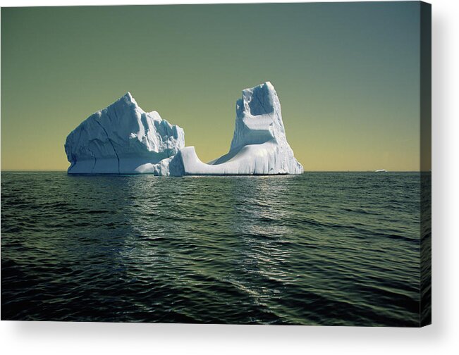 00342146 Acrylic Print featuring the photograph Iceberg in the Labrador Sea by Yva Momatiuk John Eastcott