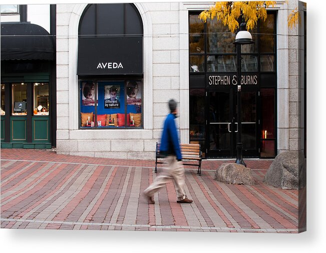 Burlington Acrylic Print featuring the photograph In A Hurry by Monte Stevens