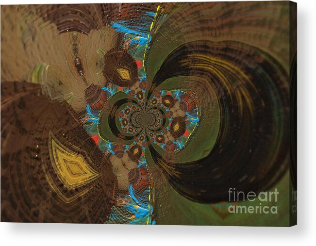 Abstract Acrylic Print featuring the photograph In my twisted mind by Jeff Swan