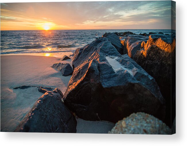 New Jersey Acrylic Print featuring the photograph In the Jetty by Kristopher Schoenleber