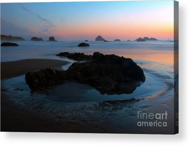 Beach Acrylic Print featuring the photograph Incircled by the Sea by Michael Dawson