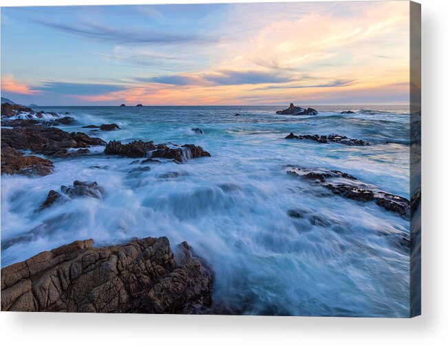 American Landscapes Acrylic Print featuring the photograph Incoming Waves by Jonathan Nguyen