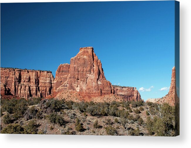 Canyon Acrylic Print featuring the photograph Independence Monument by Julia McHugh