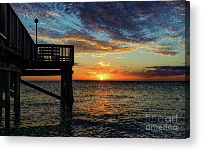 Indian Rocks Beach Acrylic Print featuring the photograph Indian Rocks Sunset Two by Paul Mashburn