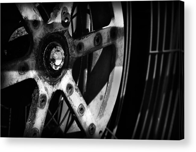 Architecture Acrylic Print featuring the photograph Industrial Gear by Kelly Hazel