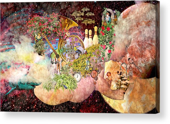 Dreams Acrylic Print featuring the mixed media Innocent Dreams by Ally White