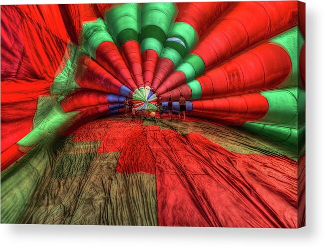 Aj Photographic Art Acrylic Print featuring the photograph Inside the Balloon by John Hoey