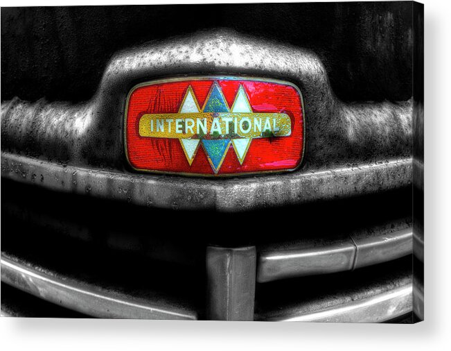 International Truck Acrylic Print featuring the photograph International by Mike Eingle
