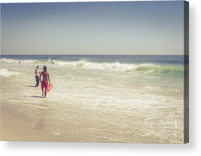 Jersey Shore Acrylic Print featuring the photograph Island Beach Lifeguard by Colleen Kammerer