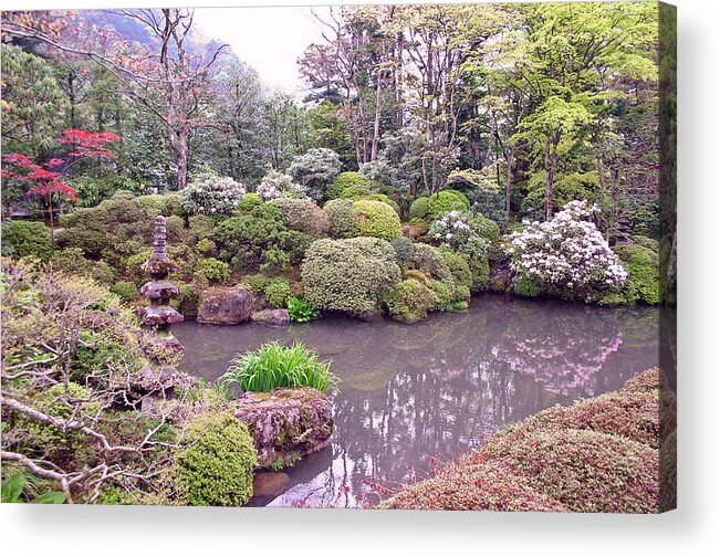 Nikko Acrylic Print featuring the photograph Japanese Garden by David Rucker