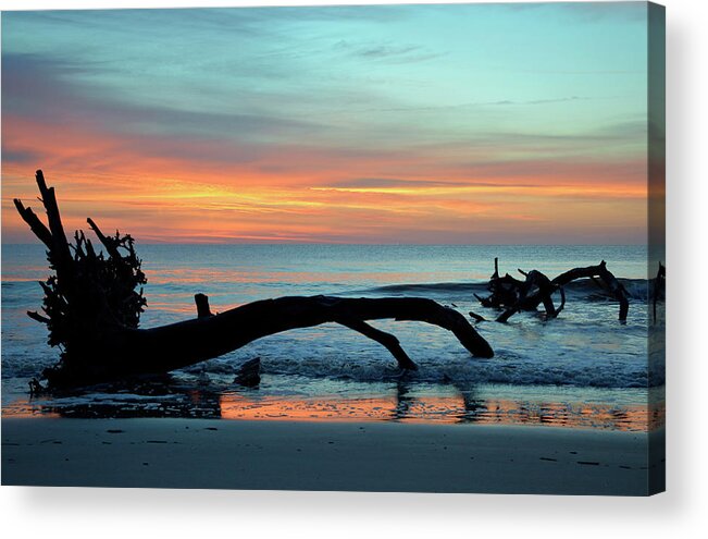 Beach Photographs Acrylic Print featuring the photograph Jekyll Island Sunrise 2016A by Bruce Gourley