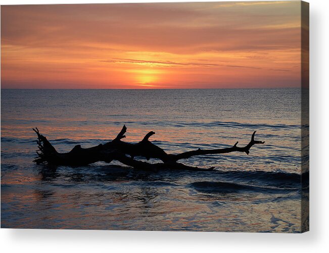 Beach Photographs Acrylic Print featuring the photograph Jekyll Island Sunrise 2016D by Bruce Gourley