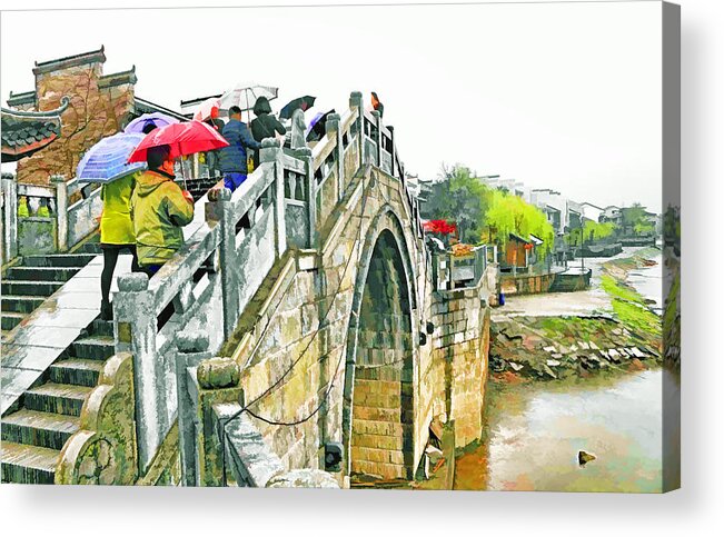 China Acrylic Print featuring the photograph Jing Gong Stone Bridge by Dennis Cox