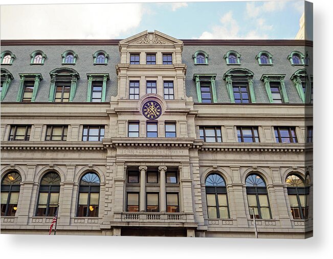 John Acrylic Print featuring the photograph John Adams Courthouse Boston MA by Toby McGuire