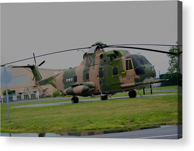 Sikorsky S-61 Acrylic Print featuring the photograph Jolly Green by Christopher J Kirby