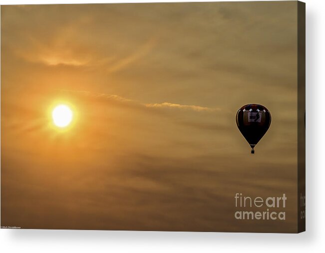 Hot Air Acrylic Print featuring the photograph Journey To The Sun by Mitch Shindelbower
