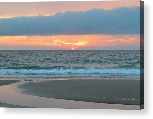 Obx Acrylic Print featuring the photograph June 20 Nags Head Sunrise by Barbara Ann Bell