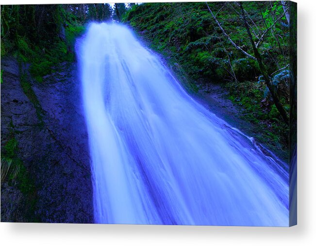 Waterfall Acrylic Print featuring the photograph Just Below Munra Falls by Jeff Swan