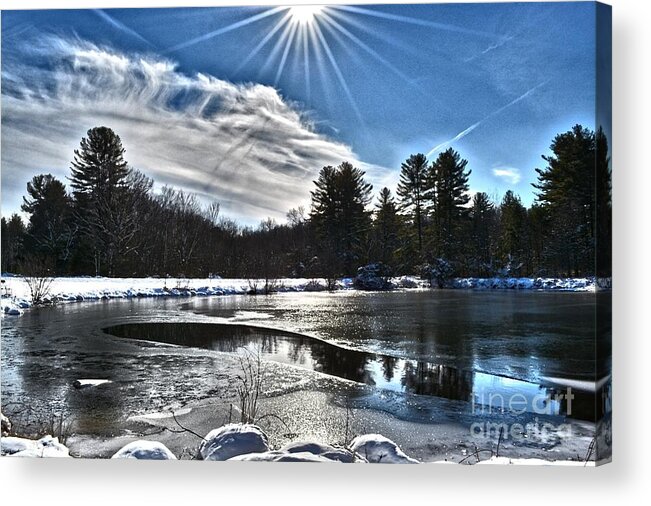Winter Acrylic Print featuring the photograph Kindred by Dani McEvoy
