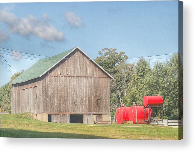 Barn Acrylic Print featuring the photograph 0021 - Kingston Road Grey I by Sheryl L Sutter