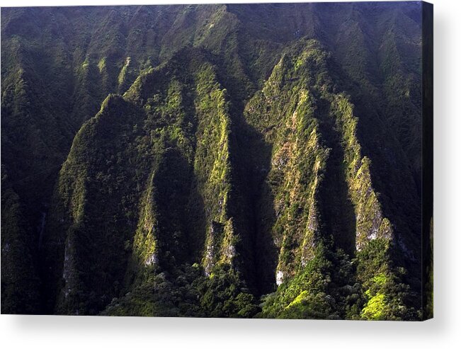  Acrylic Print featuring the photograph Koolau Range, Oahu by Kenneth Campbell