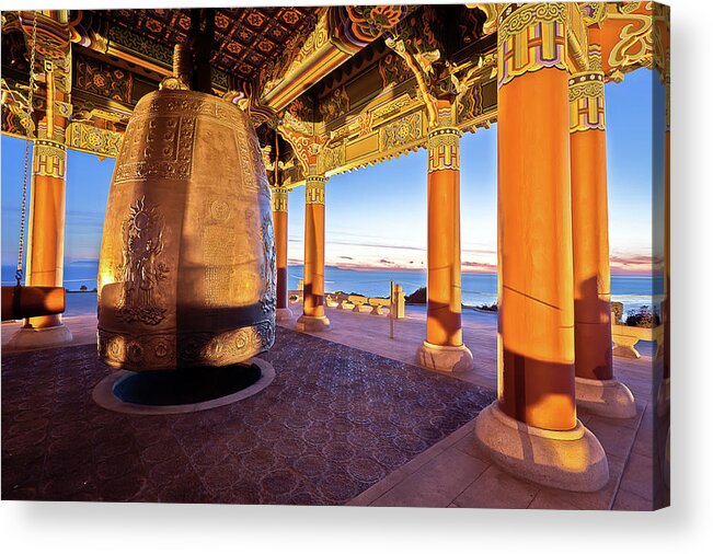 Korean Acrylic Print featuring the photograph Korean Bell Sunset by R Scott Duncan