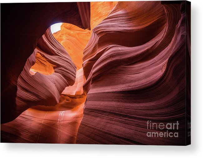 Antelope Canyon Acrylic Print featuring the photograph Lady in the Wind by JR Photography