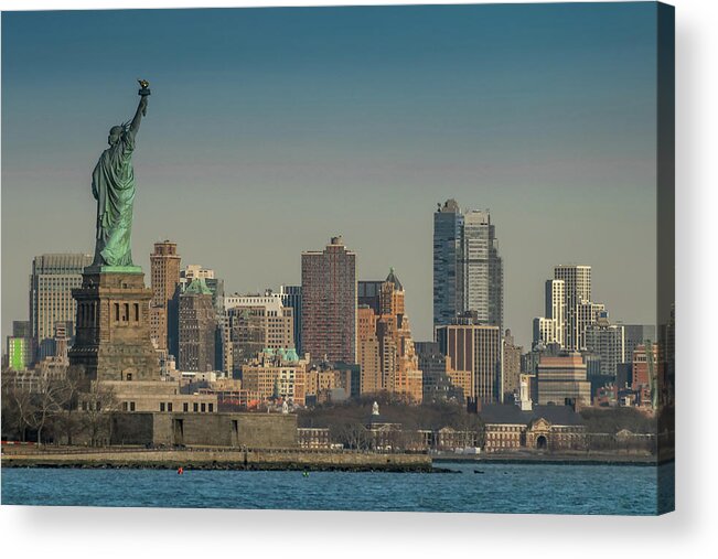 Statue Of Liberty Acrylic Print featuring the photograph Lady Liberty by Daniel Carvalho