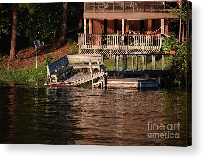 Culture Acrylic Print featuring the photograph Lake Front Oasis by Skip Willits