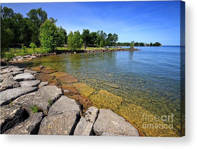 Summer Acrylic Print featuring the photograph Lake Simcoe Summer by Charline Xia