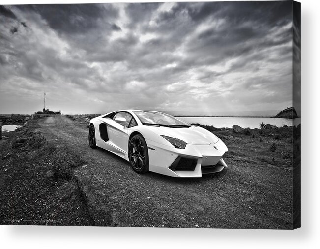 Lamborghini Acrylic Print featuring the photograph Lamborgini Aventador by ItzKirb Photography