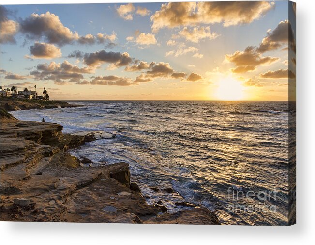 Land Acrylic Print featuring the photograph Land and Sea by Eddie Yerkish
