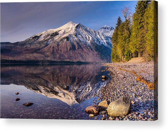 Glacier National Park Acrylic Print featuring the photograph Land of Shining Mountains by Adam Mateo Fierro
