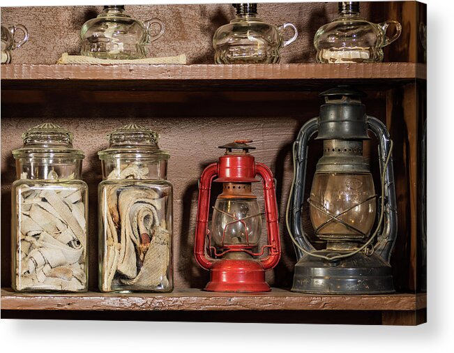 Jay Stockhaus Acrylic Print featuring the photograph Lanterns and Wicks by Jay Stockhaus