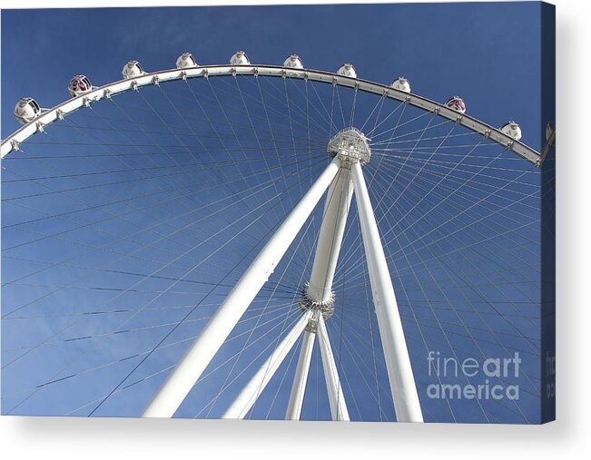 Las Vegas Acrylic Print featuring the photograph Las Vegas High Roller by Wilko van de Kamp Fine Photo Art