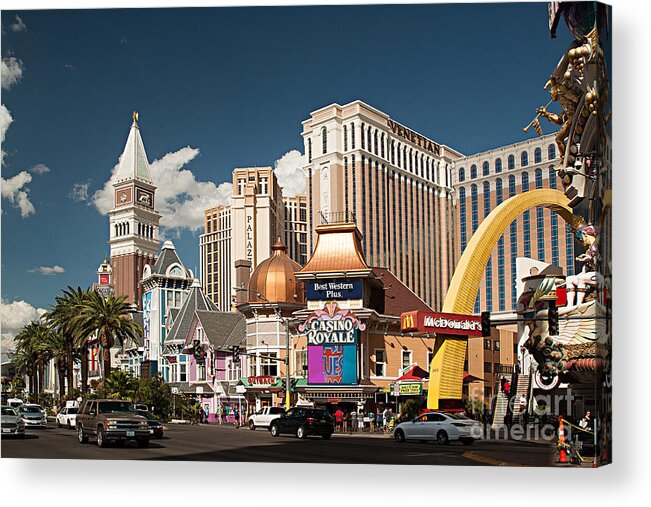Las Vegas Acrylic Print featuring the photograph Las Vegas Strip by Christian Hallweger