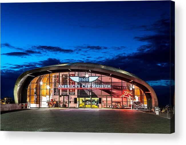 Lemay Acrylic Print featuring the photograph Lemay Car Museum - Night 2 by Rob Green
