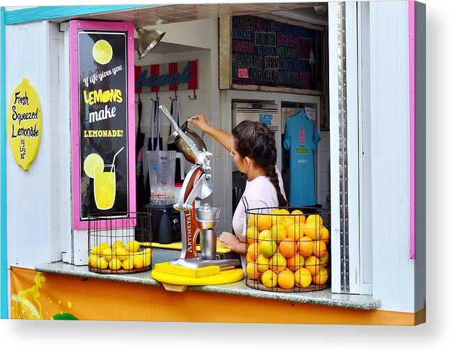 Shop Acrylic Print featuring the photograph Lemon's Make Lemonade - Rehoboth Beach Delaware by Kim Bemis
