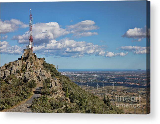 Forca Real Acrylic Print featuring the photograph L'Ermitage de Forca Real Summit Southern France by Chuck Kuhn