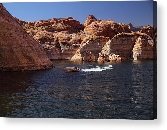 Lake Powell Acrylic Print featuring the photograph Let Me Take You On A Ride by Lucinda Walter