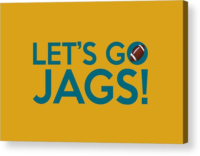 Jags Acrylic Print featuring the painting Let's Go Jags by Florian Rodarte