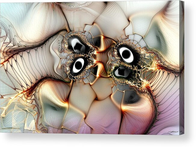Abstract Acrylic Print featuring the digital art Lexicon of the Visionary by Casey Kotas
