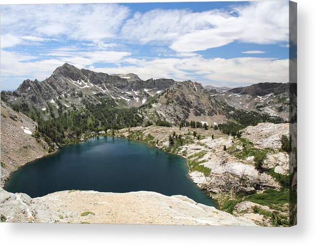 Mountains Acrylic Print featuring the photograph Liberty Lake At Nevada's Ruby Mountains by Steve Wolfe