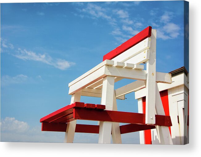 Prince Edward Island Acrylic Print featuring the photograph Lifeguard Station by Marion McCristall