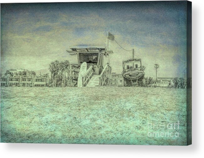 Lifeguard Tower Acrylic Print featuring the photograph Lifeguard Tower 2 by Joe Lach
