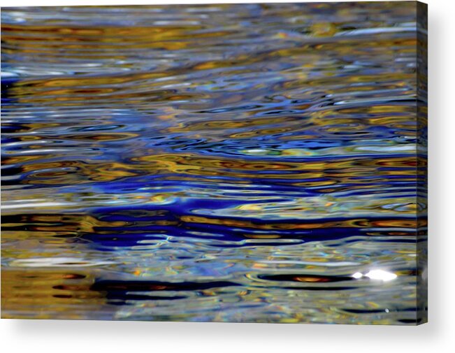 Abstract Acrylic Print featuring the photograph Light And Water by Lyle Crump