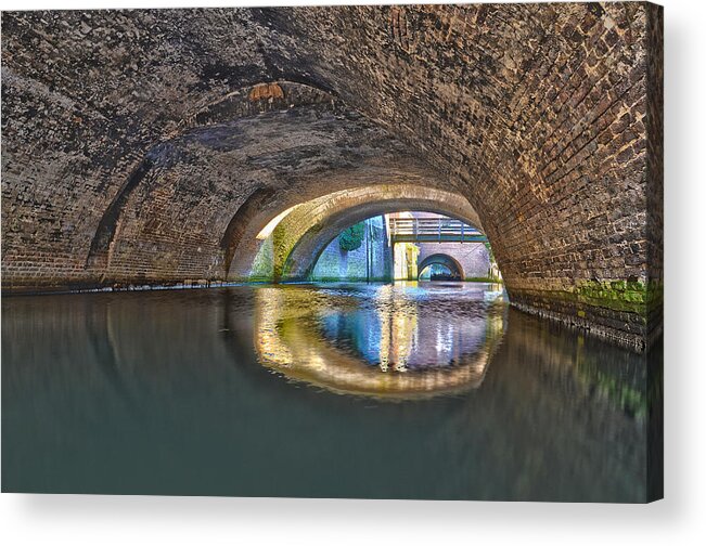 Tunnel Acrylic Print featuring the photograph Light at the End of the Tunnel by Frans Blok